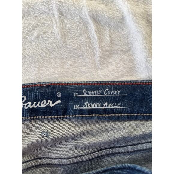 Eddie Bauer Slightly Curvy Skinny Ankle Jeans β Size 14 - Picture 4 of 10